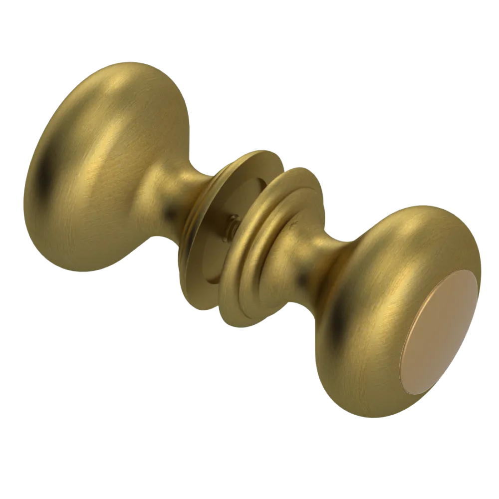 Rubinet Shower Door Knob (set) Antique Brass Matt