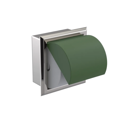 Rubinet RECESSED TOILET PAPER HOLDER Polished Nickel