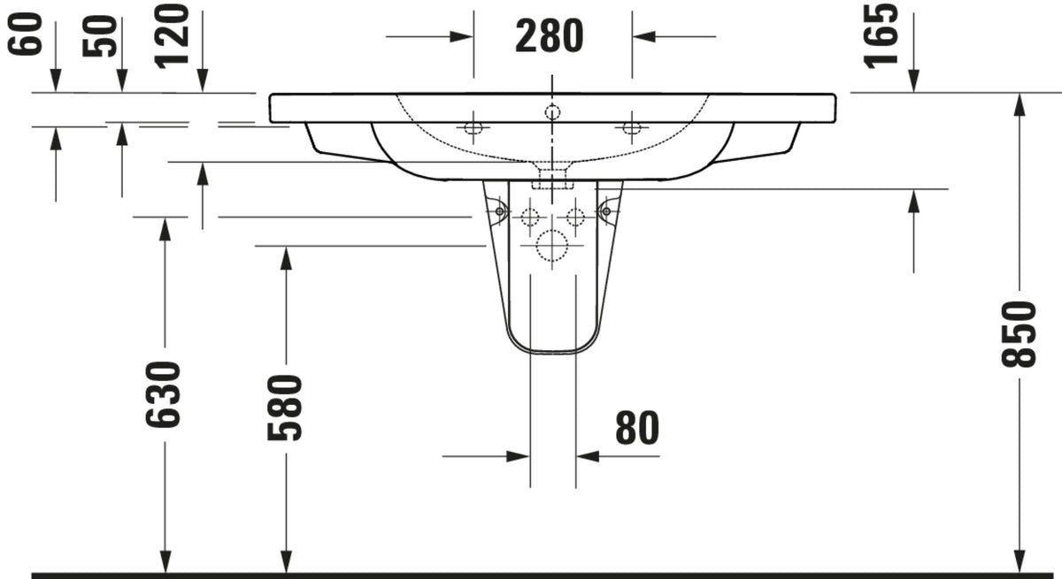 Duravit D-code Washbasin Bathroom Sink – washbasin_23991000002