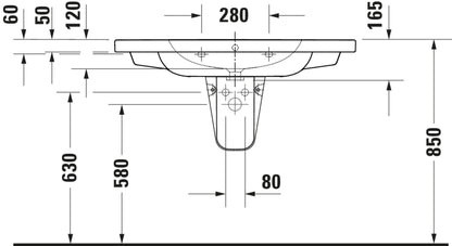 Duravit D-code Washbasin Bathroom Sink – washbasin_23991000002