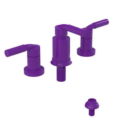 Rubinet Bidet Fitting with Spray, Diverter, and Vacuum Breaker (less drain) Purple Haze