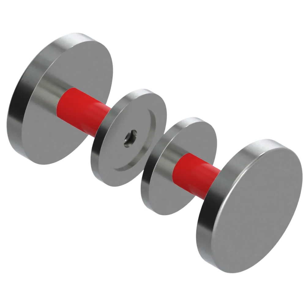 Rubinet Shower Door Knob (set) Satin Nickel