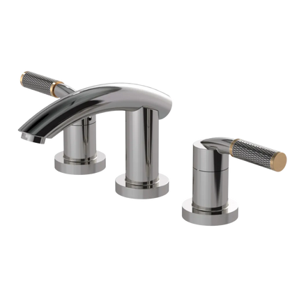 Rubinet Widespread Lav. Set. (less drain) Polished Nickel