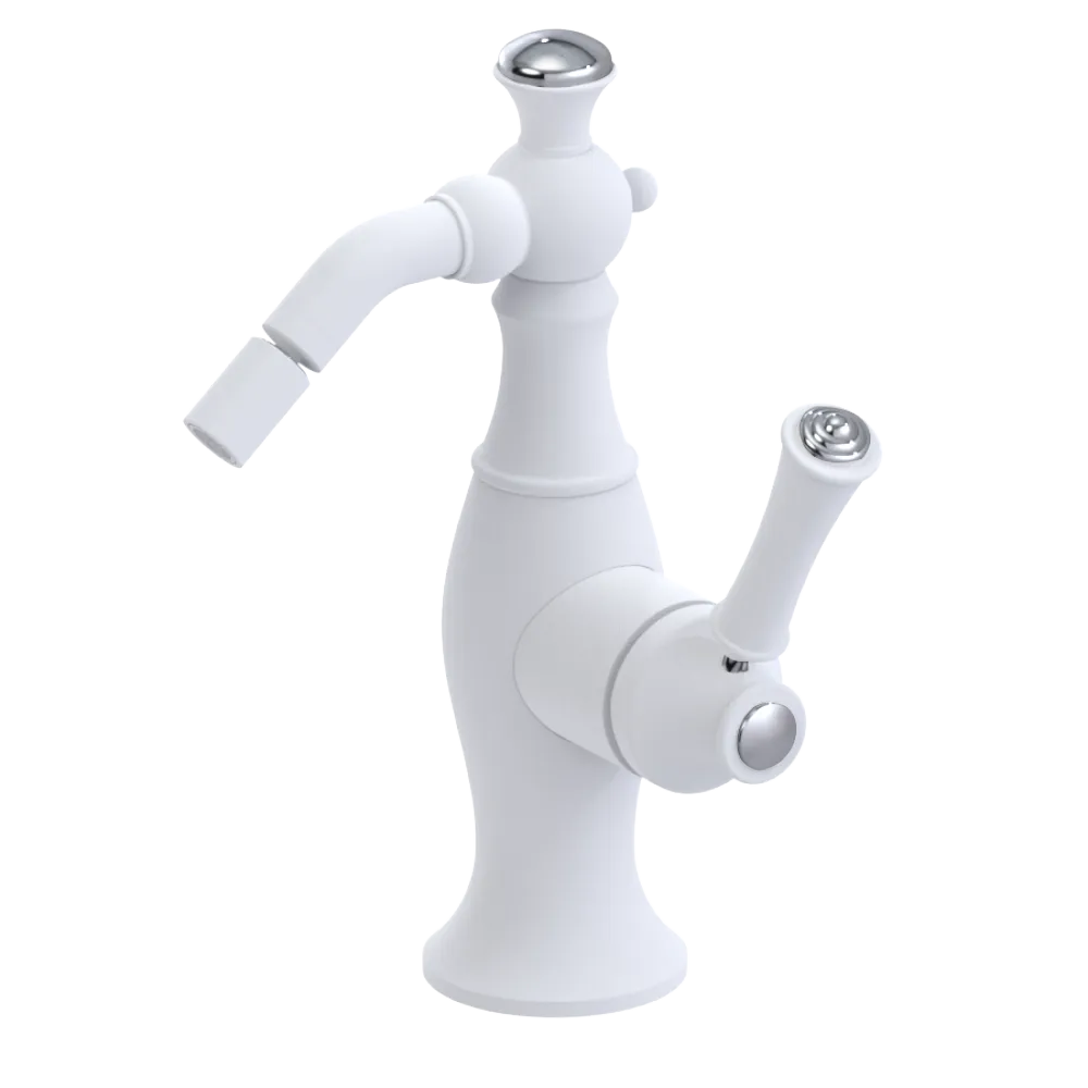 Rubinet Single Control Bidet Fitting (less drain) Matt White
