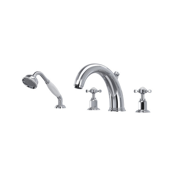 Perrin & Rowe Edwardian™ 4-Hole Deck Mount Tub Filler