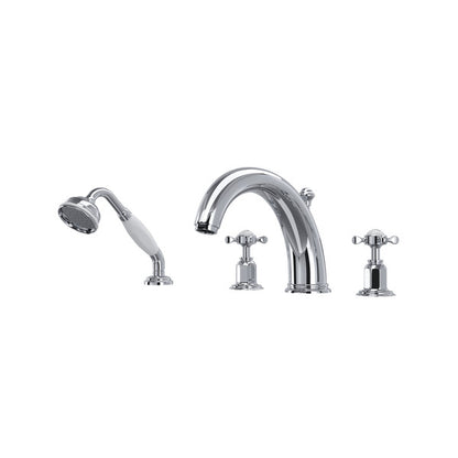 Perrin & Rowe Edwardian™ 4-Hole Deck Mount Tub Filler