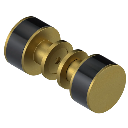 Rubinet Shower Door Knob (set) Antique Brass Matt