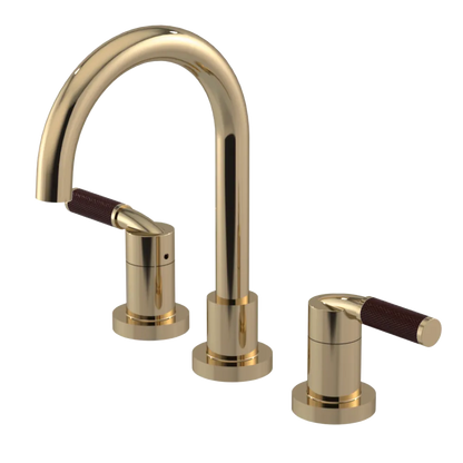 Rubinet Widespread Lav. Set. (less drain) Gold
