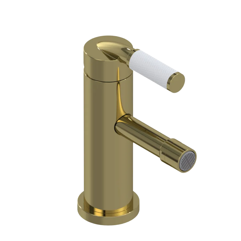 Rubinet Single Control Bidet Fitting (less drain) Natural Brass