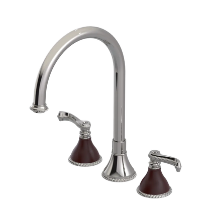 Rubinet Widespread Kitchen Set Polished Nickel