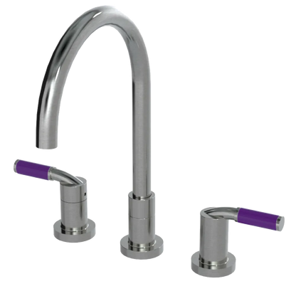 Rubinet Widespread Kitchen Set Satin Nickel