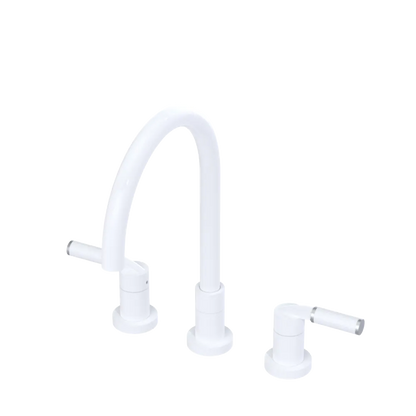 Rubinet Widespread Kitchen Set White