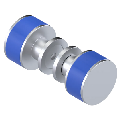 Rubinet Shower Door Knob (set) Satin Chrome