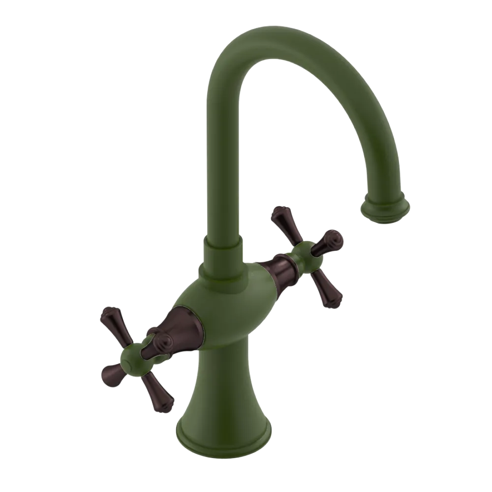 Rubinet Single Hole Dual Handle Lav. Set. (less drain) Green Envy