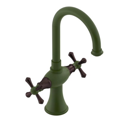 Rubinet Single Hole Dual Handle Lav. Set. (less drain) Green Envy