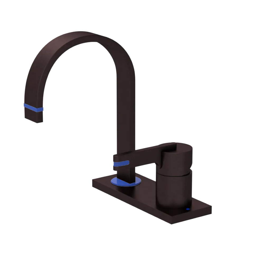 Rubinet 4" Centre Single Control Lav. Set (less drain) Oil Rubbed Bronze
