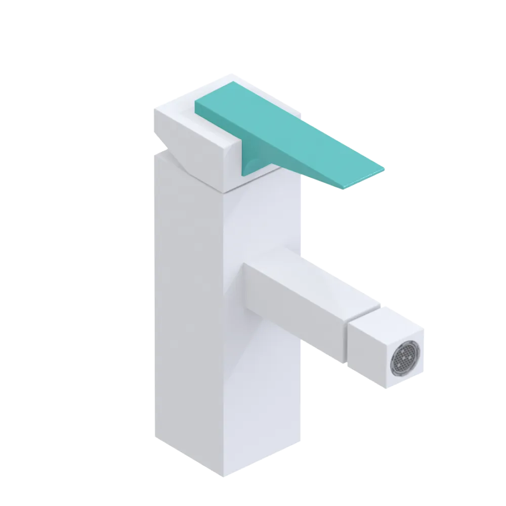 Rubinet Single Control Bidet Fitting (less drain) Matt White