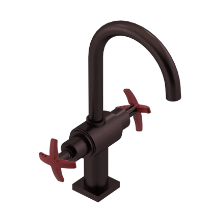 Rubinet Single Hole Dual Handle Lav. Set. (less drain) Oil Rubbed Bronze