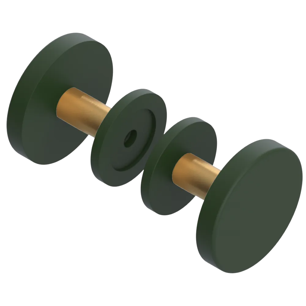 Rubinet Shower Door Knob (set) Green Envy