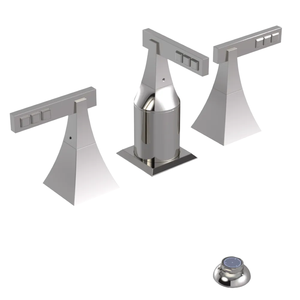 Rubinet Bidet Fitting with Spray, Diverter, and Vacum Breaker (Less Drain) Polished Nickel