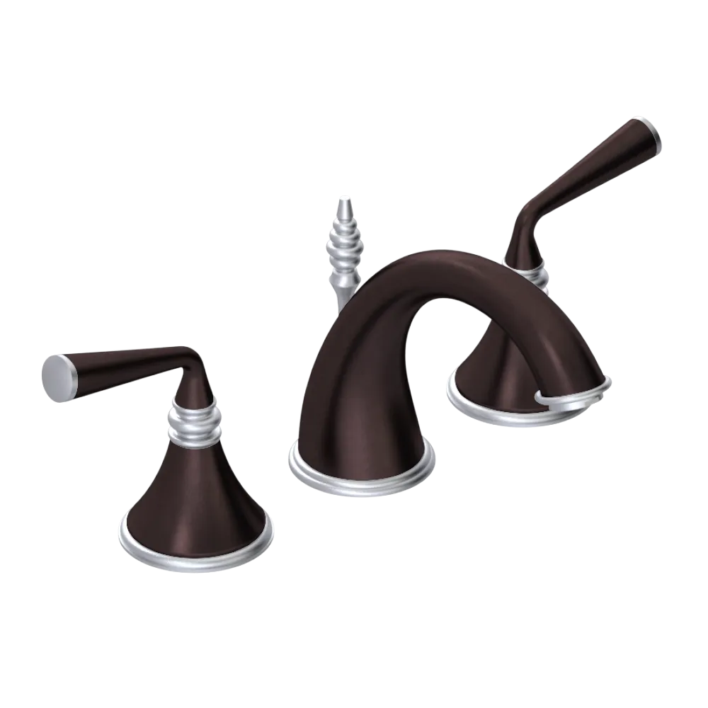 Rubinet Widespread Lav. Set. (less drain) Oil Rubbed Bronze