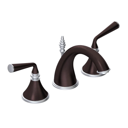 Rubinet Widespread Lav. Set. (less drain) Oil Rubbed Bronze