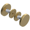 Rubinet Shower Door Knob (set) Satin Brass