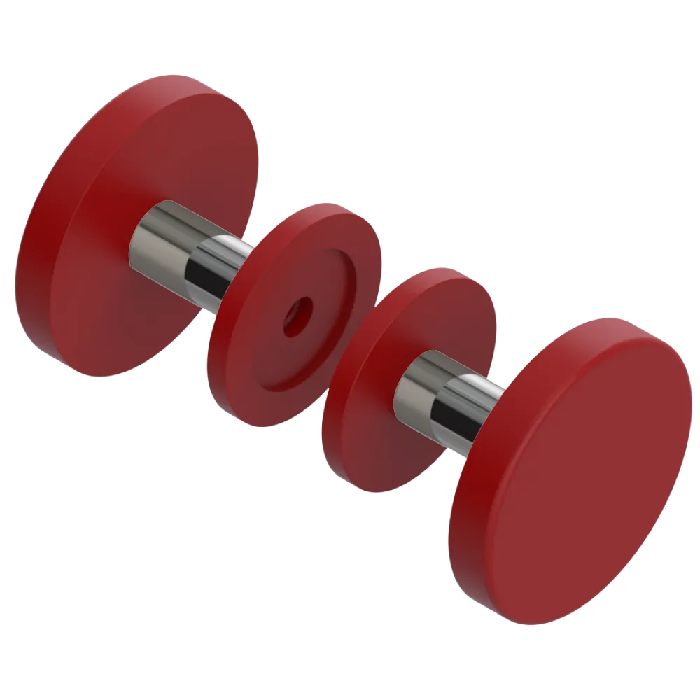 Rubinet Shower Door Knob (set) Maroon