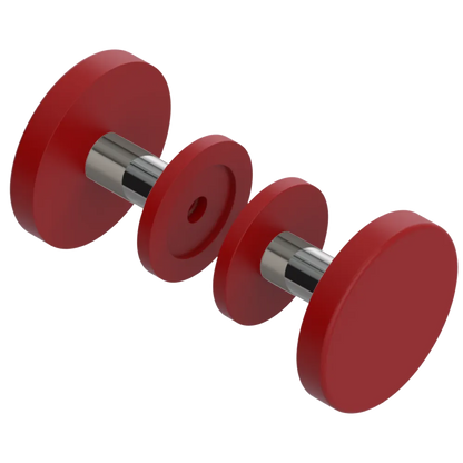 Rubinet Shower Door Knob (set) Maroon