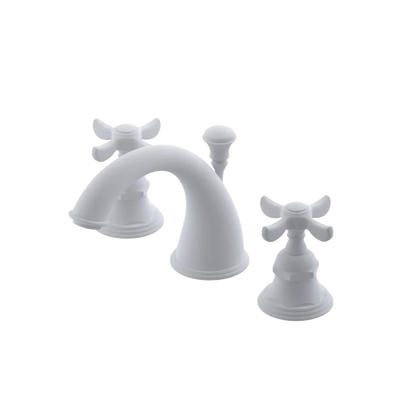 Rubinet Widespread Lav. Set. (less drain) Matt White