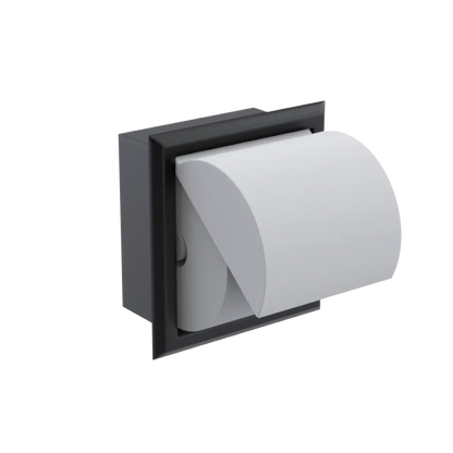 Rubinet RECESSED TOILET PAPER HOLDER Matt Black