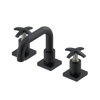 Rubinet Widespread Lav. Set. with Genesis spout (less drain) Matt Black