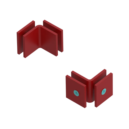 Rubinet 90 Glass to Glass Open Face Maroon