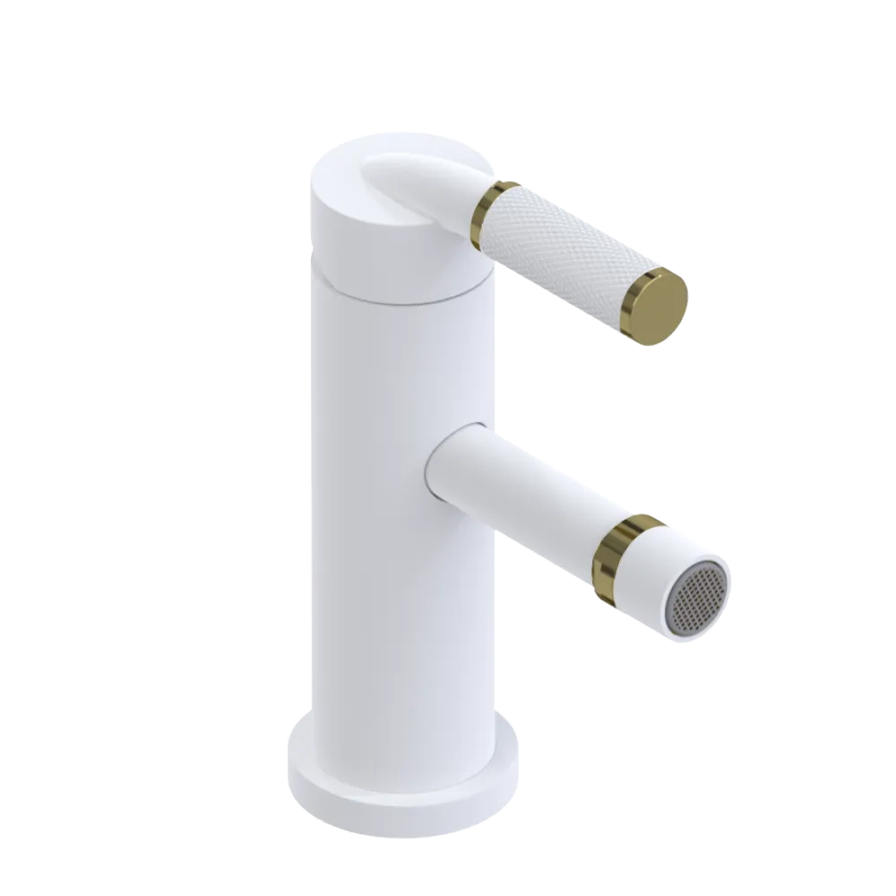 Rubinet Single Control Bidet Fitting (less drain) Matt White