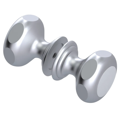 Rubinet Shower Door Knob (set) Satin Chrome