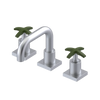Rubinet Widespread Lav. Set. with Genesis spout (less drain) Satin Chrome