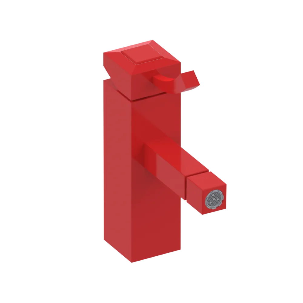 Rubinet Single Control Bidet Fitting (less drain) Red