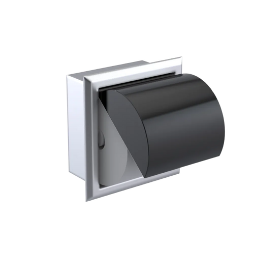 Rubinet RECESSED TOILET PAPER HOLDER Satin Chrome