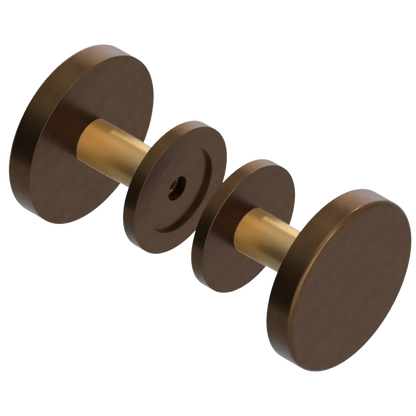Rubinet Shower Door Knob (set) Tuscan Brass