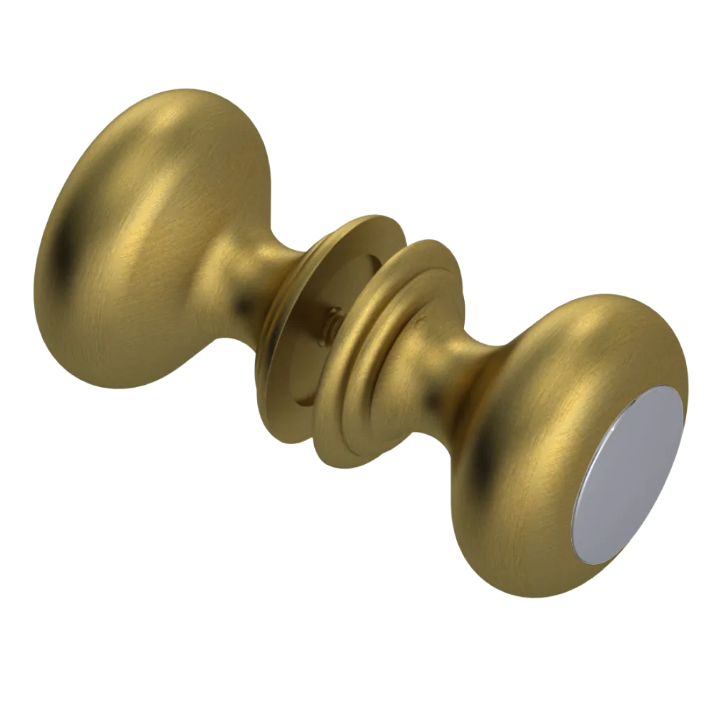 Rubinet Shower Door Knob (set) Antique Brass Matt