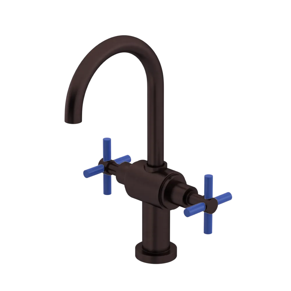 Rubinet Single Hole Dual Handle Lav. Set with LaSalle Spout (less drain) Oil Rubbed Bronze