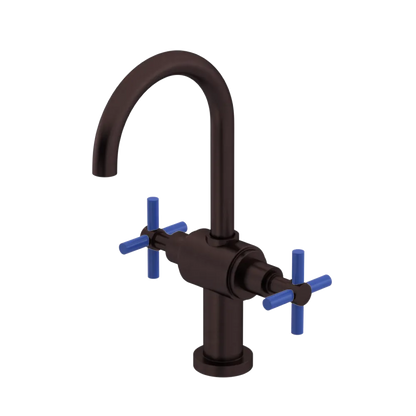 Rubinet Single Hole Dual Handle Lav. Set with LaSalle Spout (less drain) Oil Rubbed Bronze