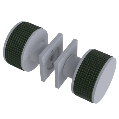 Rubinet Shower Door Knob (set) Matt White
