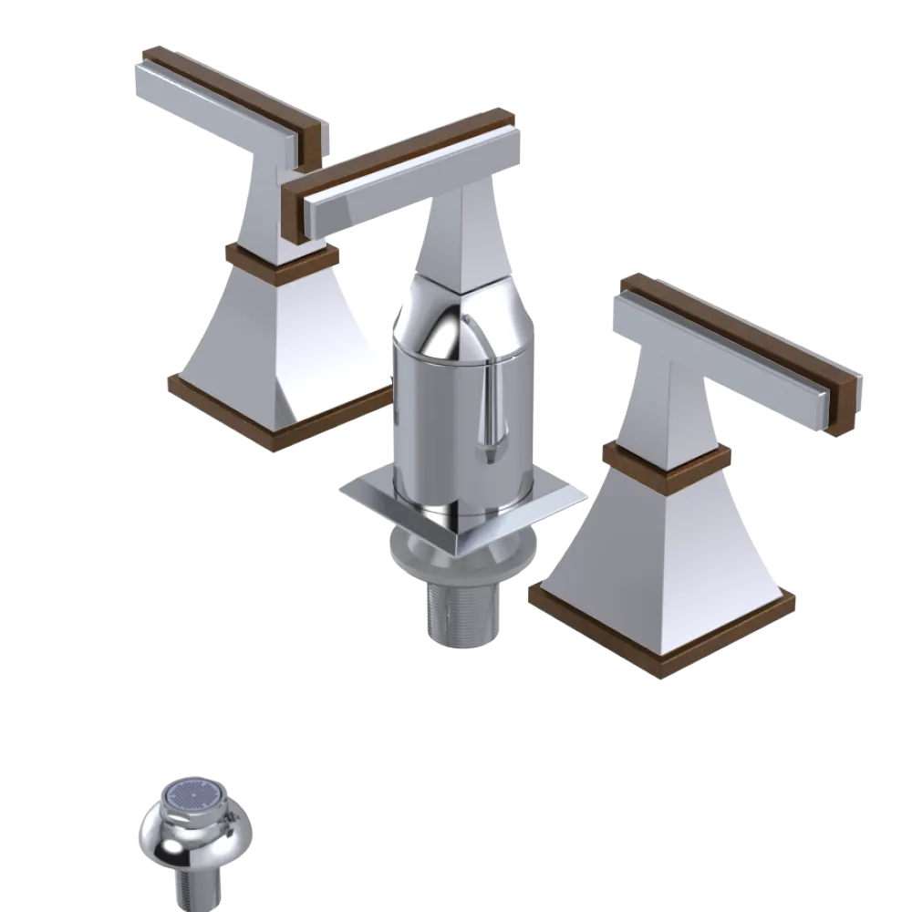Rubinet Bidet Fitting with Spray, Diverter, and Vacum Breaker (Less Drain) Chrome