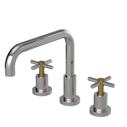 Rubinet Widespread Kitchen Set Polished Nickel