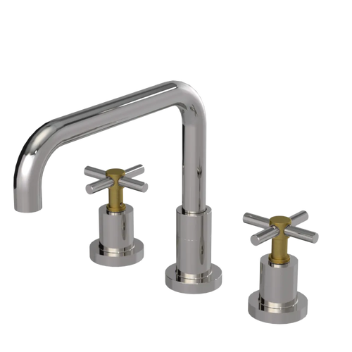 Rubinet Widespread Kitchen Set Polished Nickel