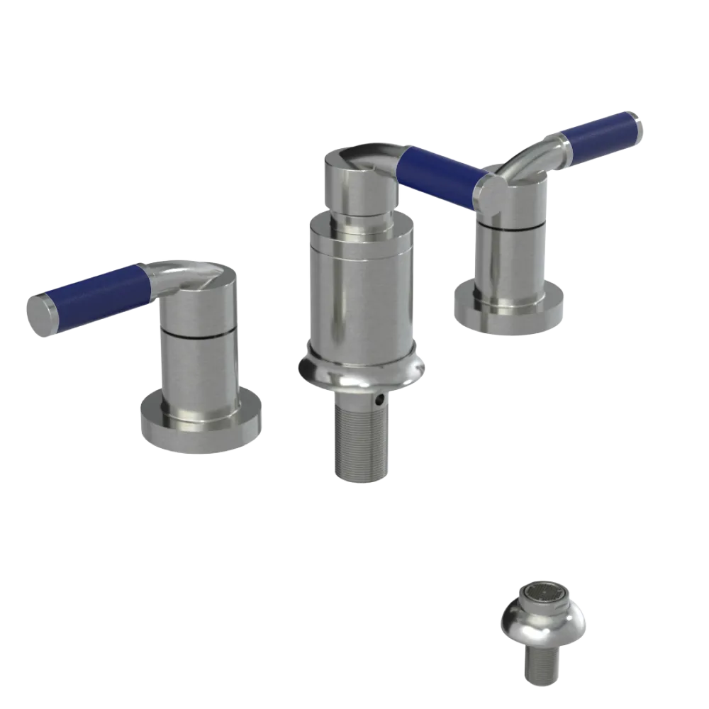 Rubinet Bidet Fitting with Spray, Diverter, and Vacuum Breaker (less drain) Satin Nickel