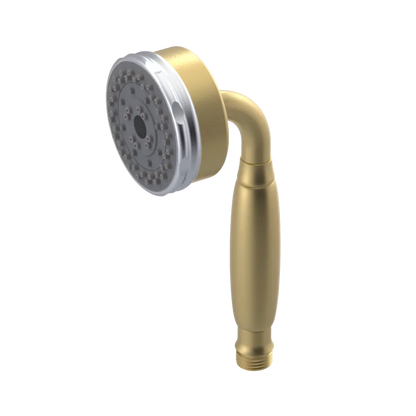 Rubinet 3 Function Hand Held Shower Only Satin Brass