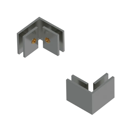 Rubinet 90 Glass to Glass Satin Nickel