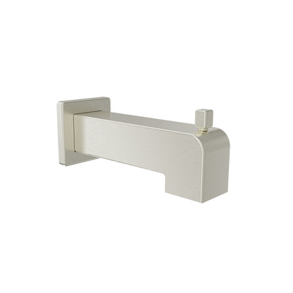 Baril Square 7" tub spout with diverter